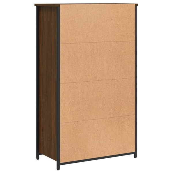 vidaXL Highboard brun eik 62x32x103,5 cm konstruert tre