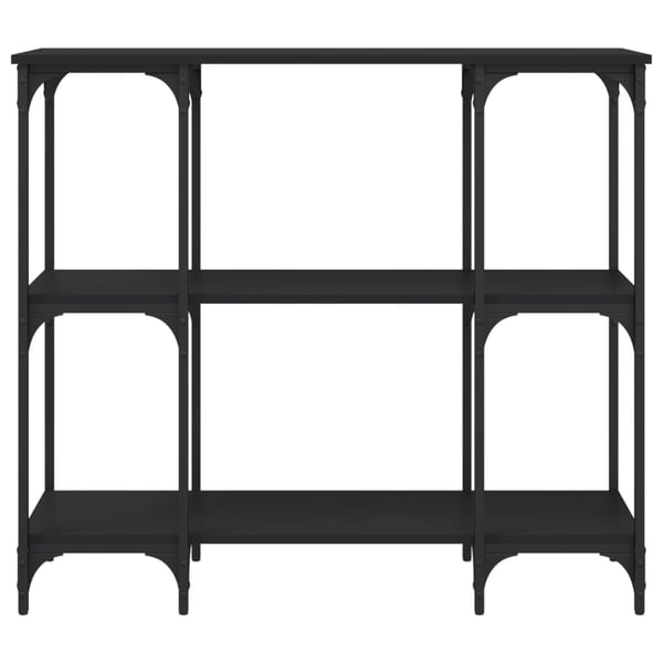 vidaXL Konsollbord svart 102x35x90 cm konstruert tre