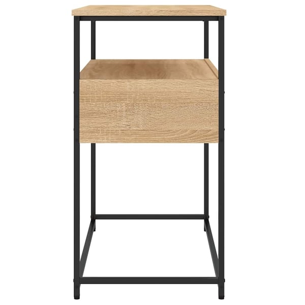 vidaXL Konsollbord Sonoma eik 75x40x75 cm konstruert tre