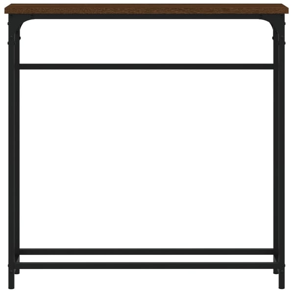 vidaXL Konsollbord røkt eik 75x19,5x75 cm konstruert tre