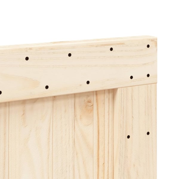 vidaXL Sengegavl 90x104 cm heltre furu