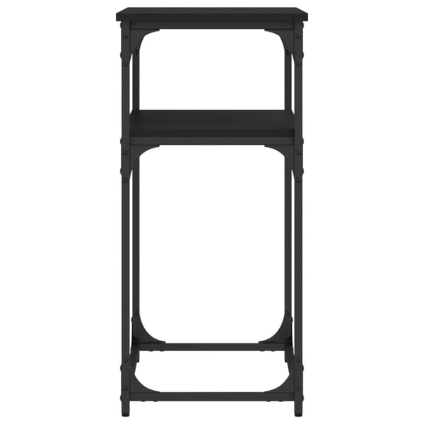 vidaXL Konsollbord svart 75x35,5x75 cm konstruert tre