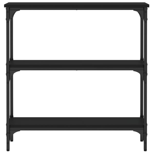 vidaXL Konsollbord svart 75x22,5x75 cm konstruert tre