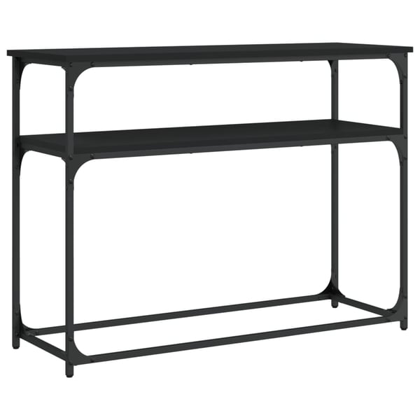 vidaXL Konsollbord svart 100x35,5x75 cm konstruert tre