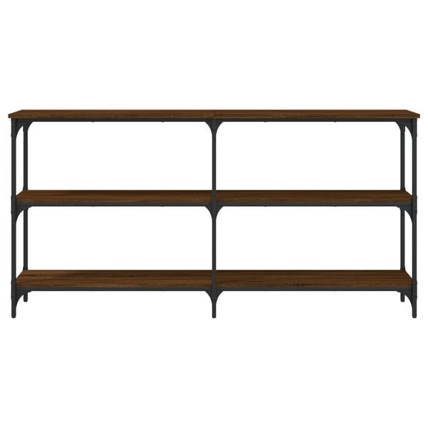 vidaXL Konsollbord brun eik 150x29x75 cm konstruert tre