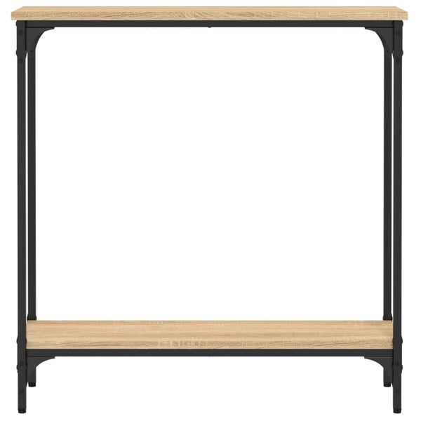 vidaXL Konsollbord Sonoma eik 75x22,5x75 cm konstruert tre