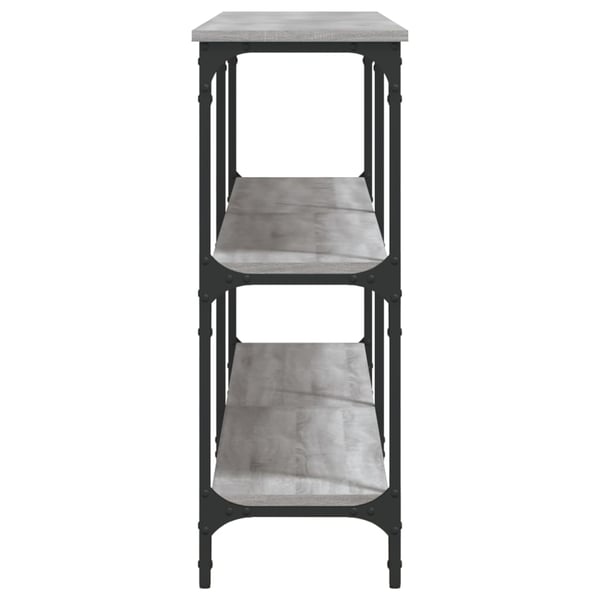 vidaXL Konsollbord grå sonoma 200x29x75 cm konstruert tre