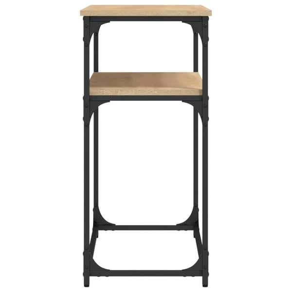 vidaXL Konsollbord sonoma eik 100x35,5x75 cm konstruert tre