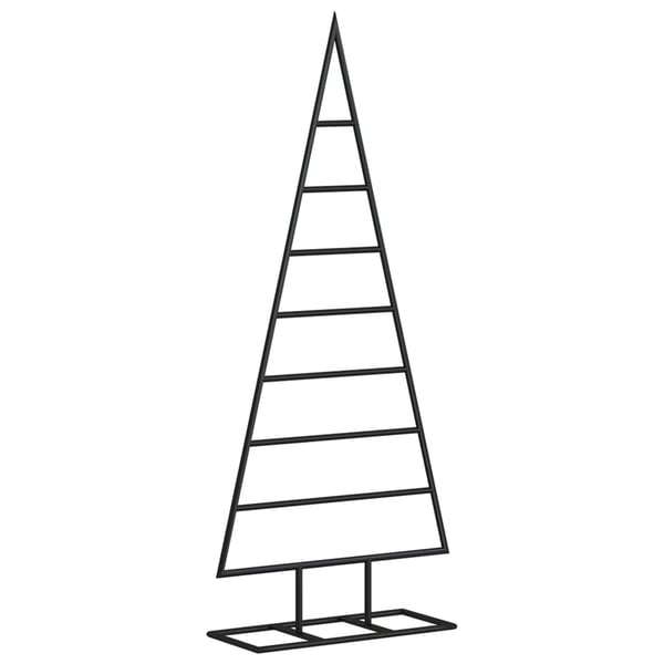 vidaXL Julgran i metall svart 125 cm
