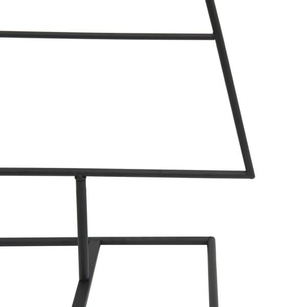 vidaXL Julgran i metall svart 125 cm