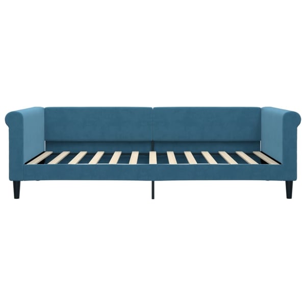 vidaXL daybed med udtræk 100x200 cm velour blå