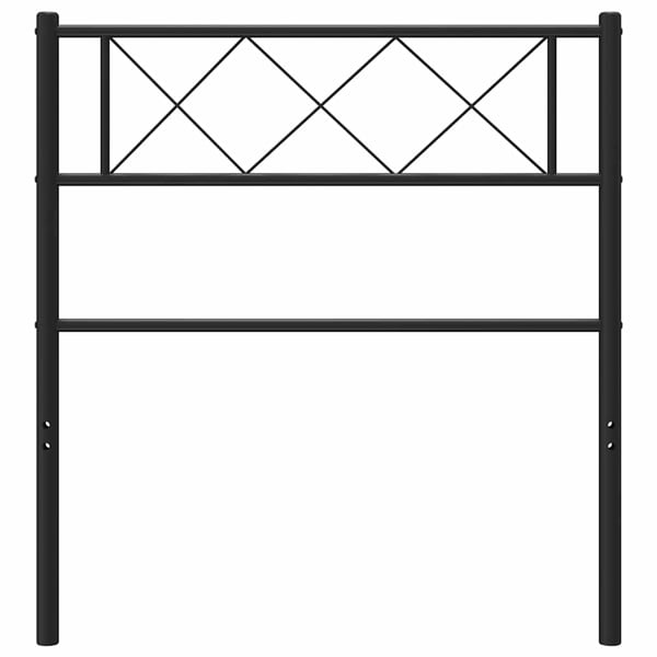 vidaXL udskiftningsgavl 90 cm metal sort