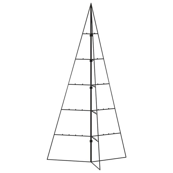 vidaXL Juletre til dekorasjon metall svart 100 cm