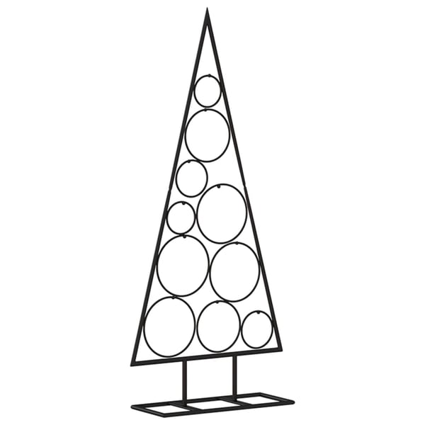 vidaXL Juletre til dekorasjon metall svart 90 cm