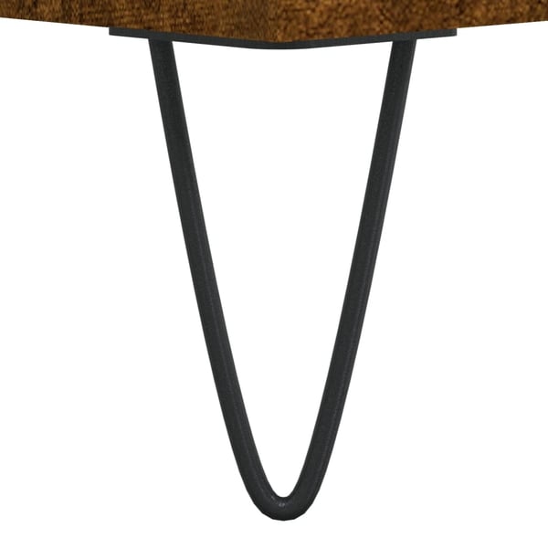 vidaXL Highboard røkt eik 60x36x110 cm konstruert tre