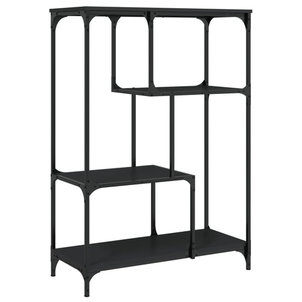 vidaXL bogreol 81x36x115 cm konstrueret træ og jern sort