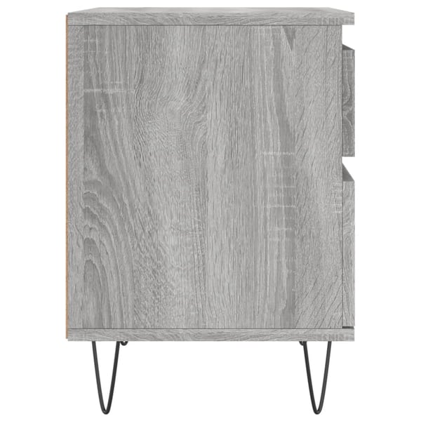 vidaXL Nattbord 2 stk grå sonoma 40x35x50 cm konstruert tre