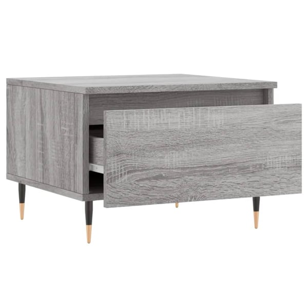 vidaXL Salongbord 2 stk grå sonoma 50x46x35 cm konstruert tre
