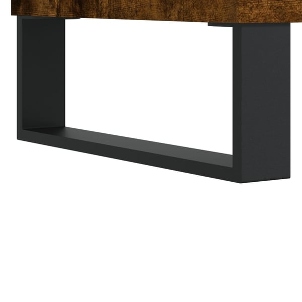 vidaXL Salongbord røkt eik 90x50x36,5 cm konstruert tre