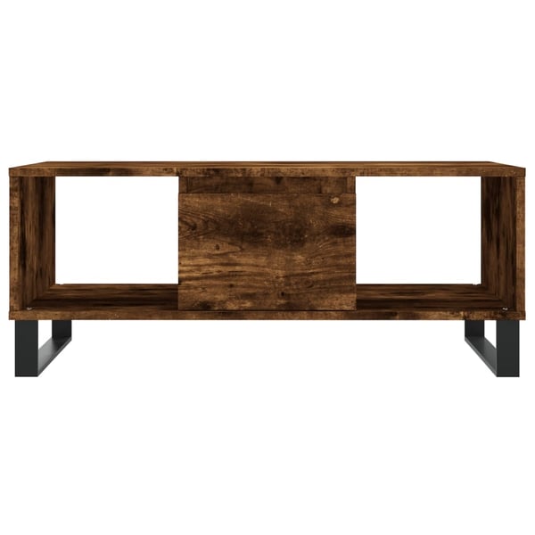 vidaXL Salongbord røkt eik 90x50x36,5 cm konstruert tre
