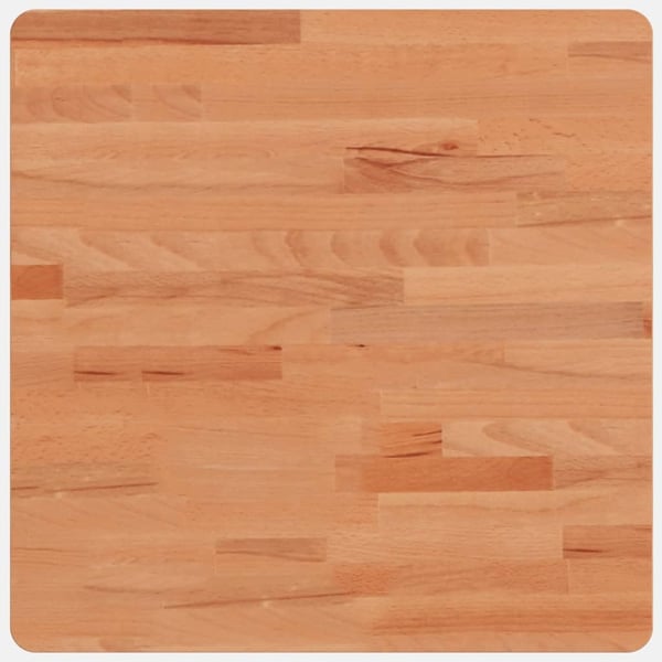 vidaXL Bordplate 50x50x1,5 cm firkantet heltre bøketre