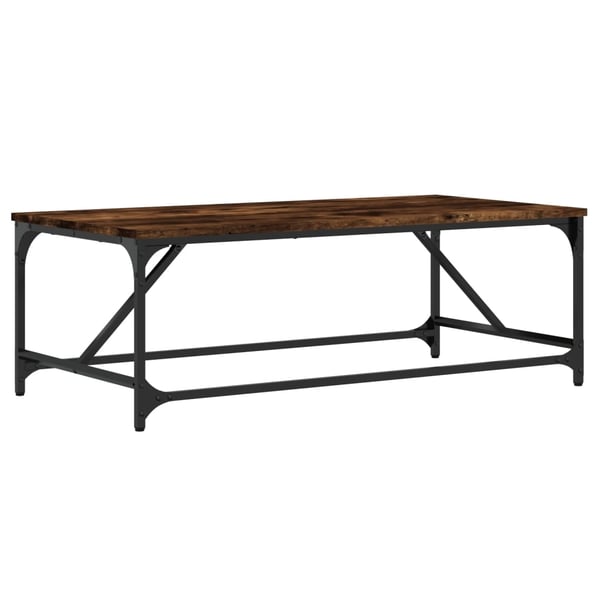 vidaXL sofabord 100x50x35 cm konstrueret træ røget egetræsfarve