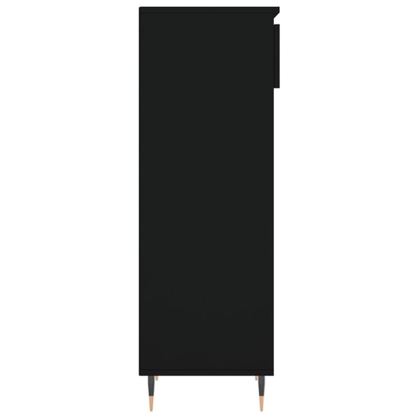 vidaXL skoreol 40x36x105 cm konstrueret træ sort