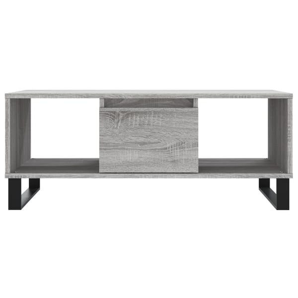 vidaXL Salongbord grå sonoma 90x50x36,5 cm konstruert tre