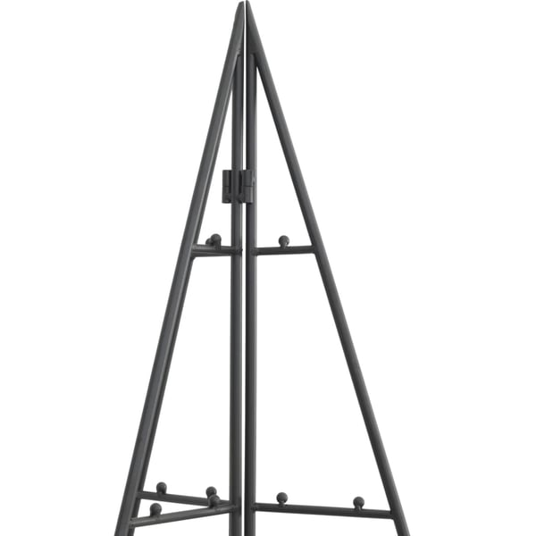 vidaXL Juletre til dekorasjon metall svart 140 cm