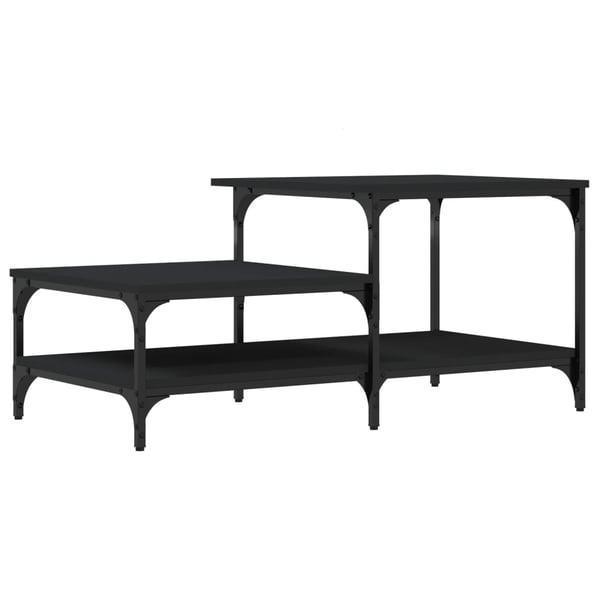 vidaXL Salongbord svart 100x50,5x45 cm konstruert tre