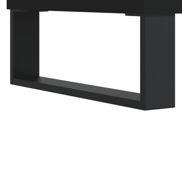 vidaXL Salongbord svart 90x50x36,5 cm konstruert tre