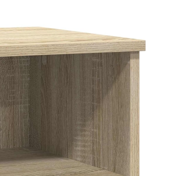 vidaXL sengebord 40x35x50 cm konstrueret træ sonoma-eg