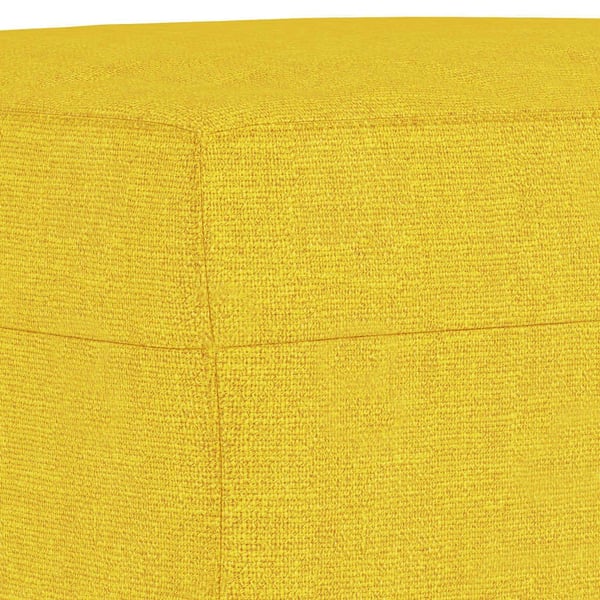vidaXL sofasæt 3 dele med puder stof lysegul