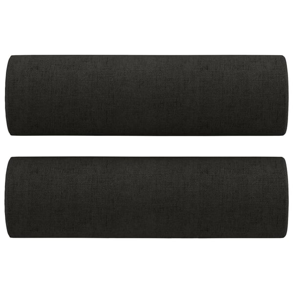 vidaXL sofasæt 4 dele med puder stof sort