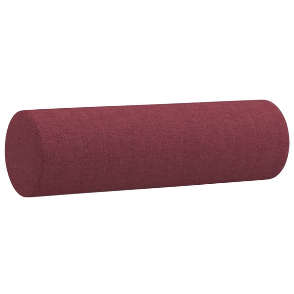 vidaXL 2-personers sofa med pyntepuder 140 cm stof vinrød