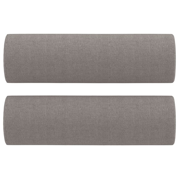 vidaXL sofasæt 3 dele med puder stof gråbrun