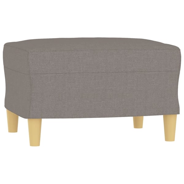 vidaXL sofasæt 3 dele med puder stof gråbrun