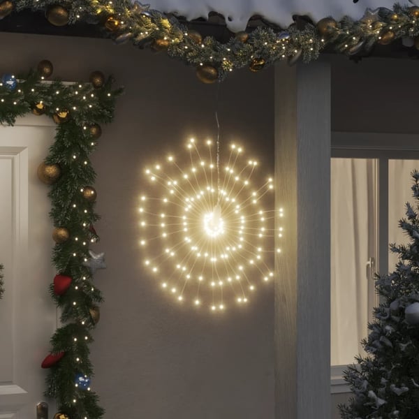 vidaXL Julestjernelys 140 LED 8 stk varmhvit 17 cm