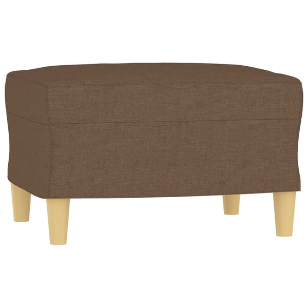 vidaXL sofasæt 3 dele med puder stof brun