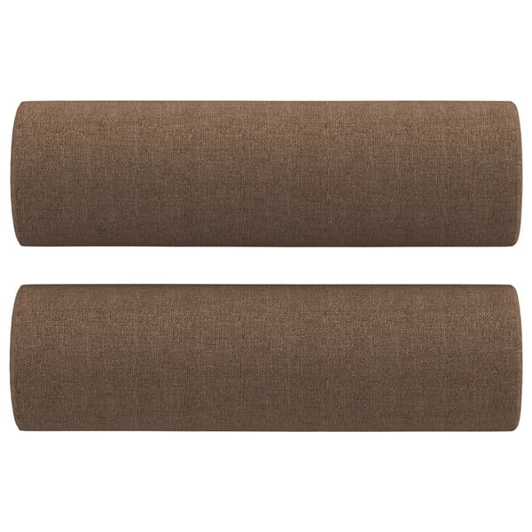 vidaXL sofasæt 2 dele med puder stof brun