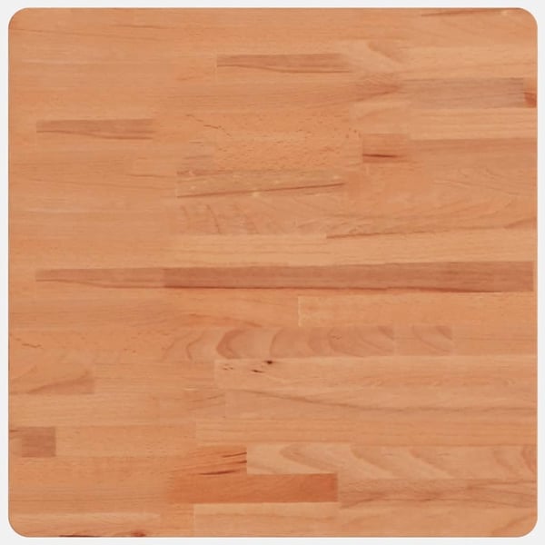 vidaXL Bordplate 50x50x2,5 cm firkantet heltre bøketre