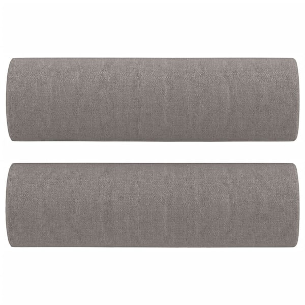 vidaXL sofasæt 2 dele med puder stof gråbrun