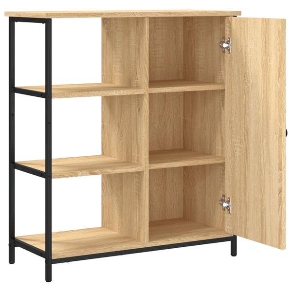 vidaXL Skjenk Sonoma eik 70x30x80 cm konstruert tre