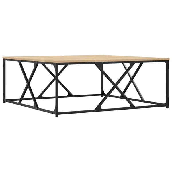vidaXL Salongbord sonoma eik 100x100x40 cm konstruert tre