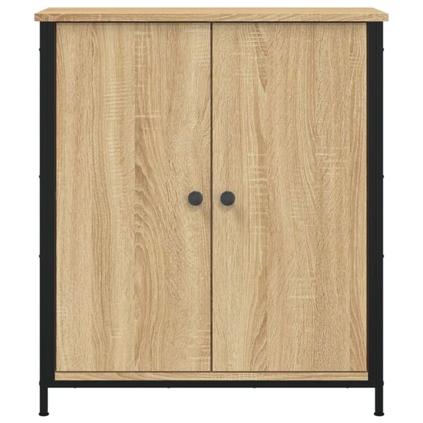 vidaXL Skjenk sonoma eik 70x30x80 cm konstruert tre