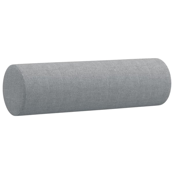 vidaXL sofasæt 4 dele med puder stof lysegrå