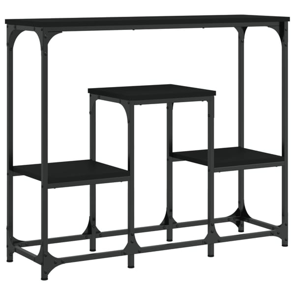vidaXL konsolbord 89,5x28x76 cm konstrueret træ sort