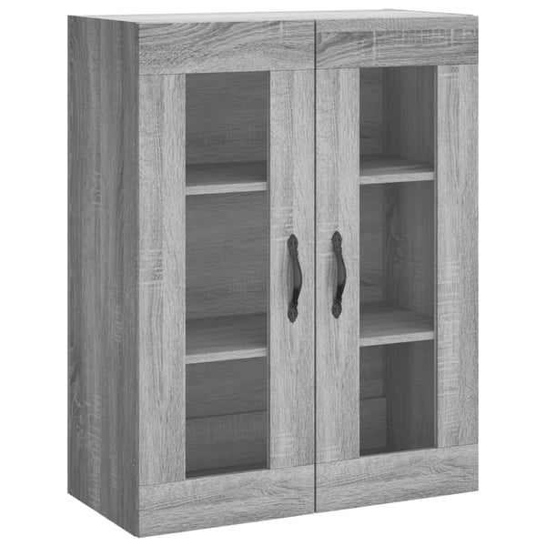 vidaXL Veggskap grå sonoma 69,5x34x90 cm konstruert tre