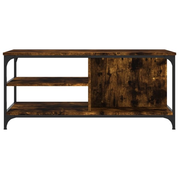 vidaXL Salongbord røkt eik 100x50x45 cm konstruert tre