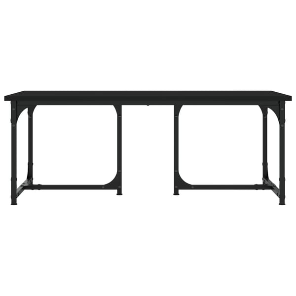 vidaXL sofabord 90x50x35 cm konstrueret træ sort